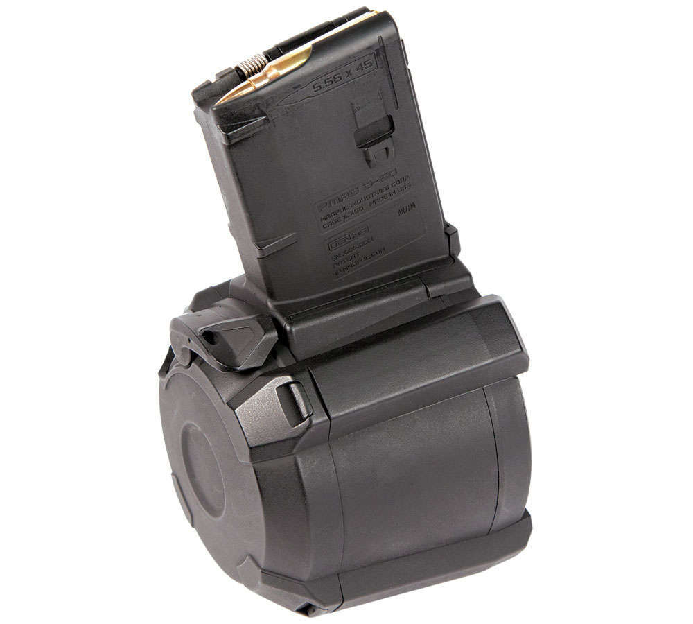 Magazines High Capacity Magpul Industries PMAG 223Rem|5.56NATO MAGPUL PMAG D-60 5.56 60RD BLK • Model: PMAG